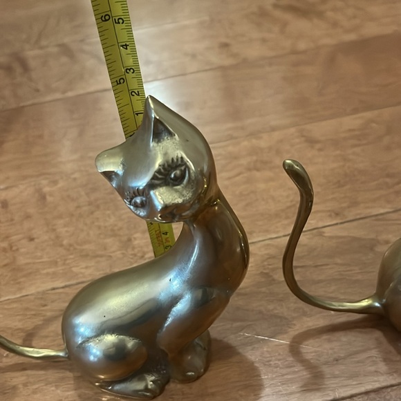 Pair of MCM brass cats - Picture 5 of 5